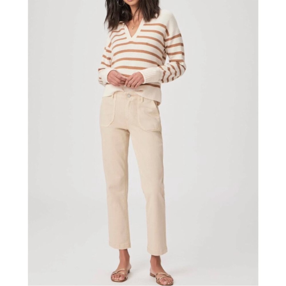 PAIGE Mayslie Mid-Rise Straight-Leg Jeans size 26 Like new!